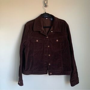 Vintage Bill Blass Jeans Dark Brown Corduroy Jacket